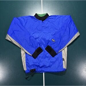 NRS Rio Kayak Kayaking Paddling Jacket Adult XS Blue Gray Rafting Splash Jacket